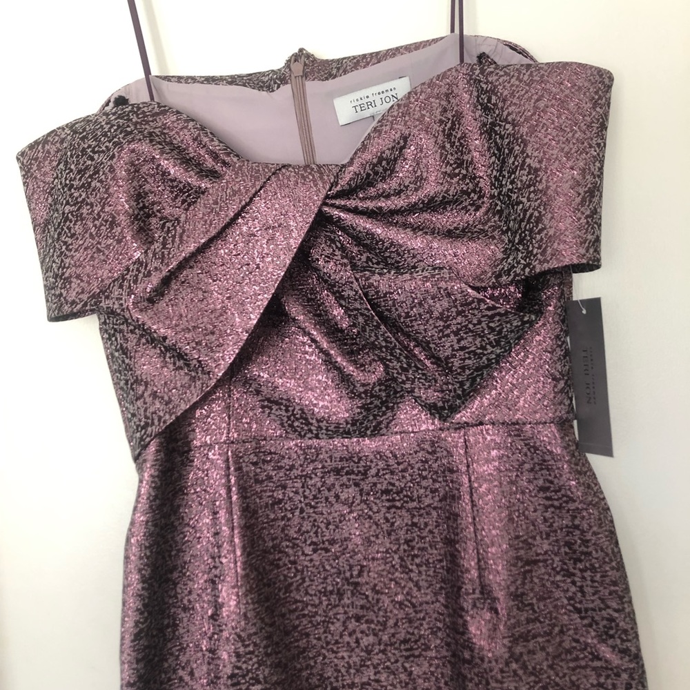 Teri Jon by Rickie Freeman Off Shoulder Gown